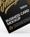 Two Textured Business Cards Mockup