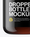 Amber Glass Dropper Bottle Mockup