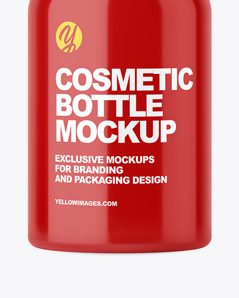 Glossy Cosmetic Bottle Mockup Glossy Cosmetic Bottle Mockup