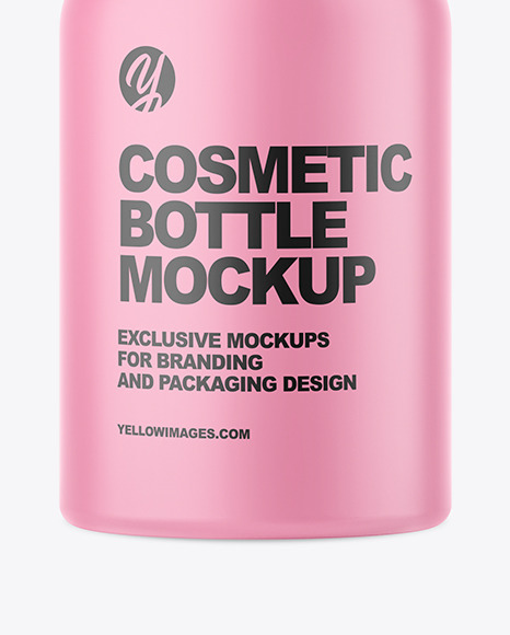 Matte Cosmetic Bottle Mockup Matte Cosmetic Bottle Mockup