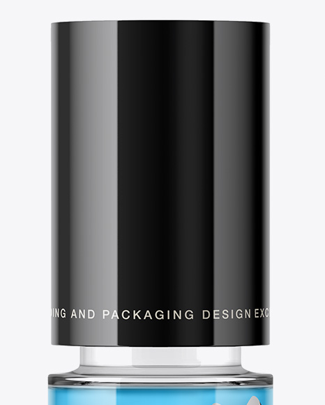 Clear Glass Bottle Mockup