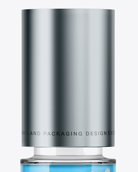 Clear Glass Bottle Mockup