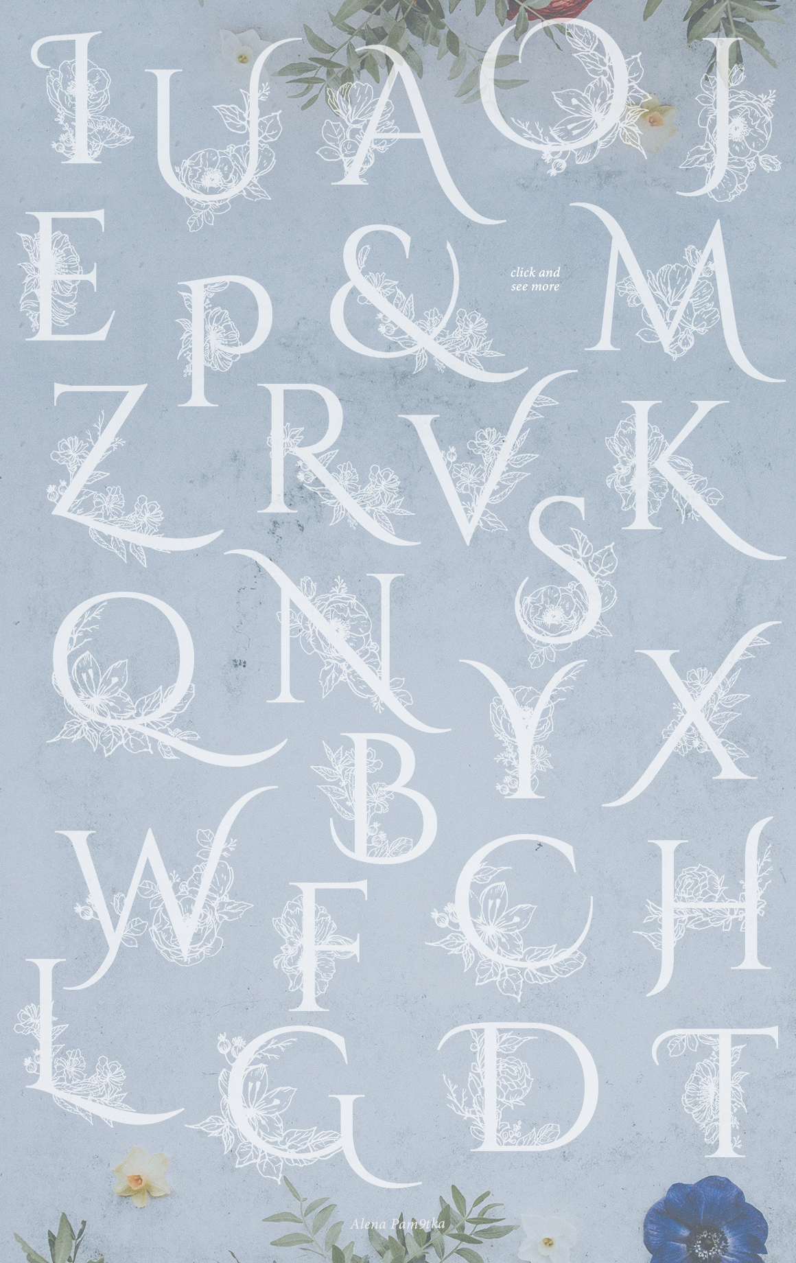 Floral alphabet/monograms Floral alphabet/monograms