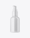 Glossy Cosmetic Bottle With Pump Mockup