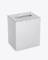 Kraft Box Mockup - Half Side View (High Angle Shot) Kraft Box Mockup - Half Side View (High Angle Shot)