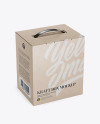 Kraft Box Mockup - Half Side View (High Angle Shot) Kraft Box Mockup - Half Side View (High Angle Shot)