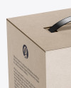 Kraft Box Mockup - Half Side View (High Angle Shot) Kraft Box Mockup - Half Side View (High Angle Shot)
