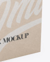 Kraft Box Mockup - Half Side View (High Angle Shot) Kraft Box Mockup - Half Side View (High Angle Shot)