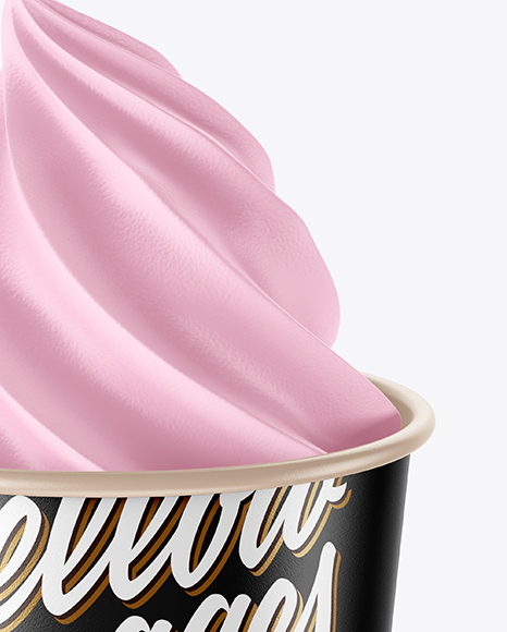 Ice Cream Cup Mockup