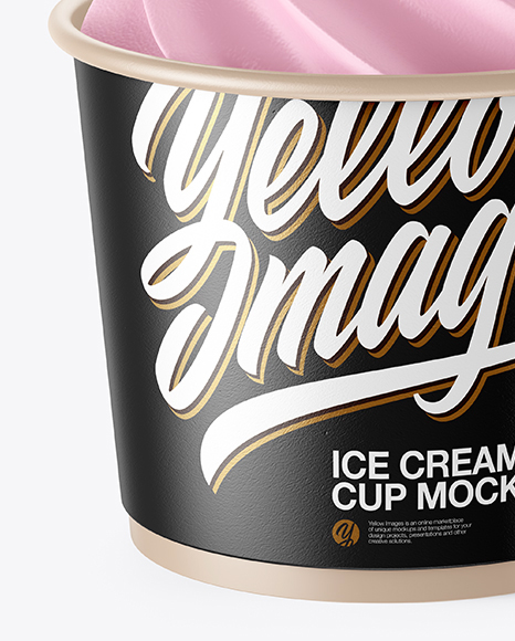 Ice Cream Cup Mockup