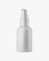 Matte Cosmetic Bottle With Pump Mockup