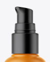 Matte Cosmetic Bottle With Pump Mockup