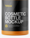 Matte Cosmetic Bottle With Pump Mockup
