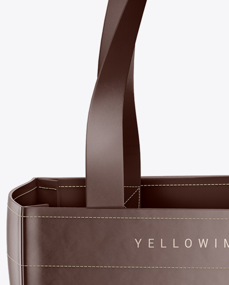 Bag With Wine Bottles Mockup - Front View