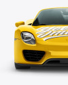 Porsche 918 Spyder Mockup - Front view