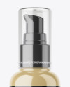 Glossy Cosmetic Bottle With Pump Mockup