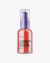 Cosmetic Bottle With Pump Mockup