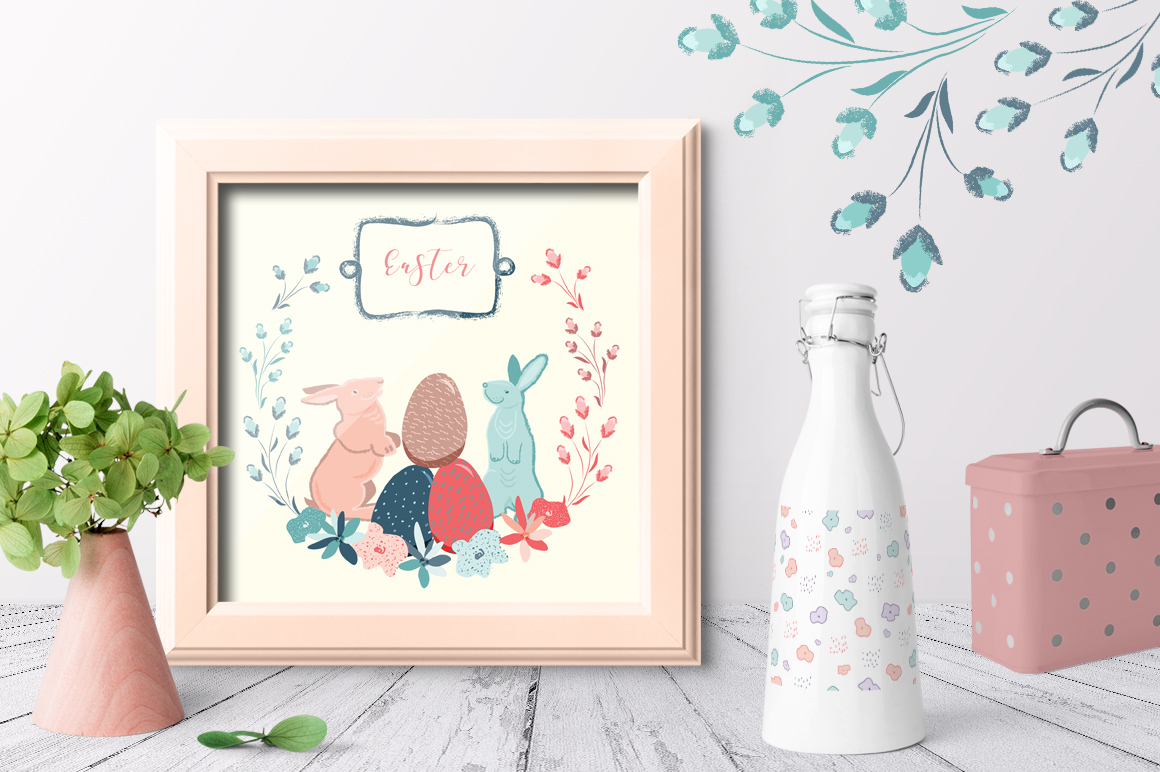 Happy Easter - vector set