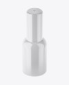 Glossy Cosmetic Bottle Mockup - High-Angle Shot