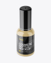 Glossy Cosmetic Bottle Mockup - High-Angle Shot