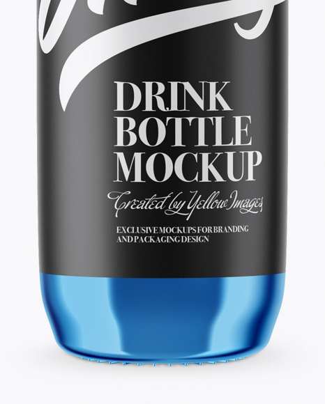 Metallic Bottle Mockup