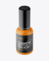 Matte Cosmetic Bottle Mockup - High-Angle Shot