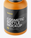 Matte Cosmetic Bottle Mockup - High-Angle Shot