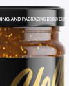 Clear Glass Jar with Fig Jam Mockup Clear Glass Jar with Fig Jam Mockup