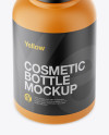 Matte Cosmetic Bottle With Pump Mockup - High-Angle Shot Matte Cosmetic Bottle With Pump Mockup - High-Angle Shot