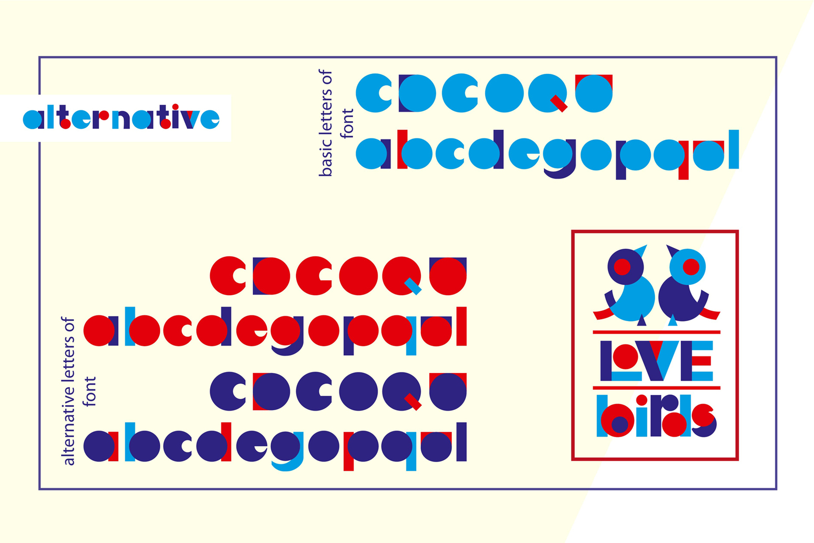 LOVE BIRDS Multicolor Font LOVE BIRDS Multicolor Font