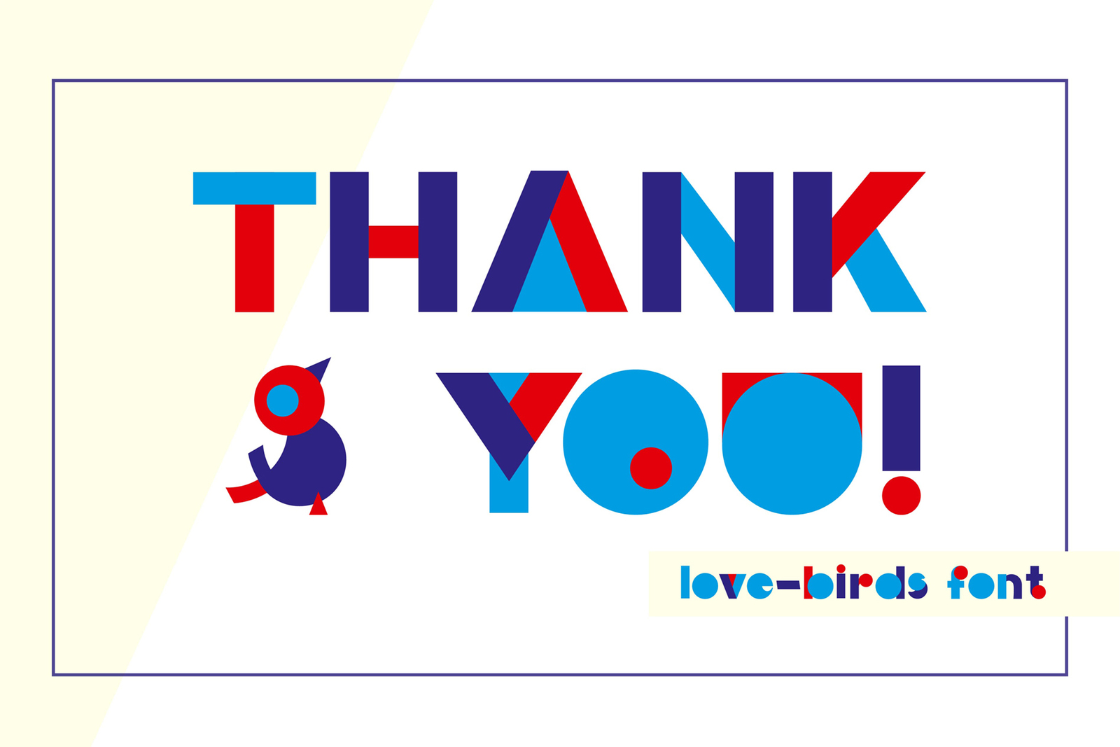 LOVE BIRDS Multicolor Font