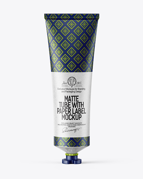 Matte Sauce Tube Mockup