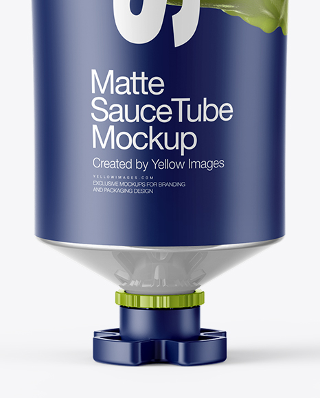 Matte Sauce Tube Mockup