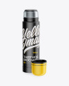 Opened Glossy Thermos Mockup