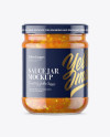 Clear Glass Jar with Sweet & Sour Sauce Mockup