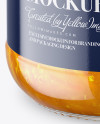Clear Glass Jar with Orange Jam Mockup - High-Angle Shot