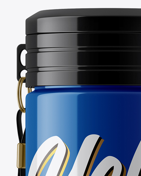 Glossy Thermos Mockup