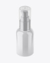 Glossy Bottle With Pump Mockup - High-Angle Shot Glossy Bottle With Pump Mockup - High-Angle Shot