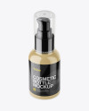 Glossy Bottle With Pump Mockup - High-Angle Shot Glossy Bottle With Pump Mockup - High-Angle Shot