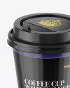 Coffee Cup With Sleeve Mockup - Front View (High-Angle Shot)