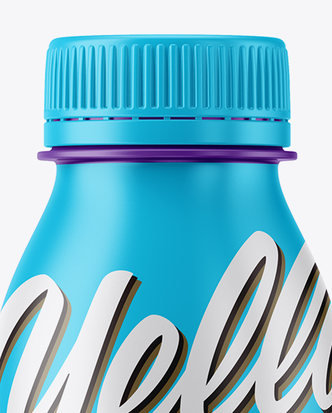 Matte Yogurt Bottle Mockup