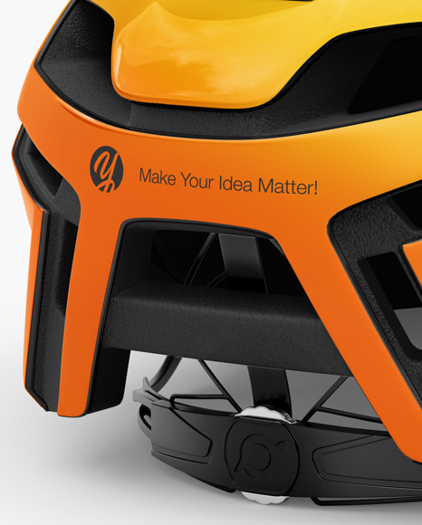 Cycling Helmet Mockup - Half Side View