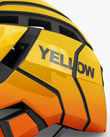 Cycling Helmet Mockup - Half Side View