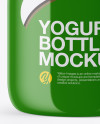 Glossy Yogurt Bottle Mockup