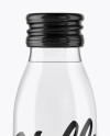 Clear Glass Water Bottle Mockup