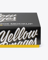 Glossy Paper Box - Front View (High-Angle Shot) Glossy Paper Box - Front View (High-Angle Shot)