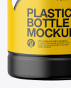 Matte Plastic Bottle Mockup