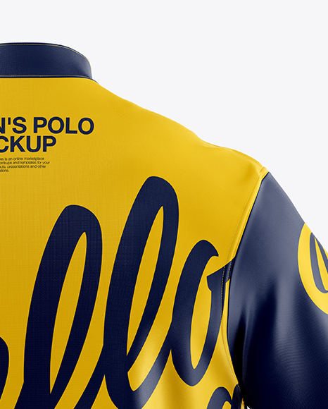 Men's Polo Mockup - Back View