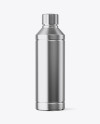 Metallic Plastic Bottle Mockup