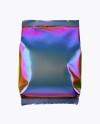 Holographic Foil Snack Package Mockup